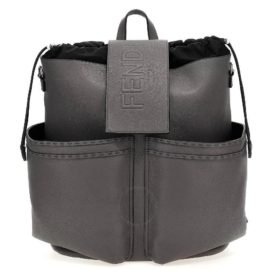 Fendi Strike Large Leather Backpack 1