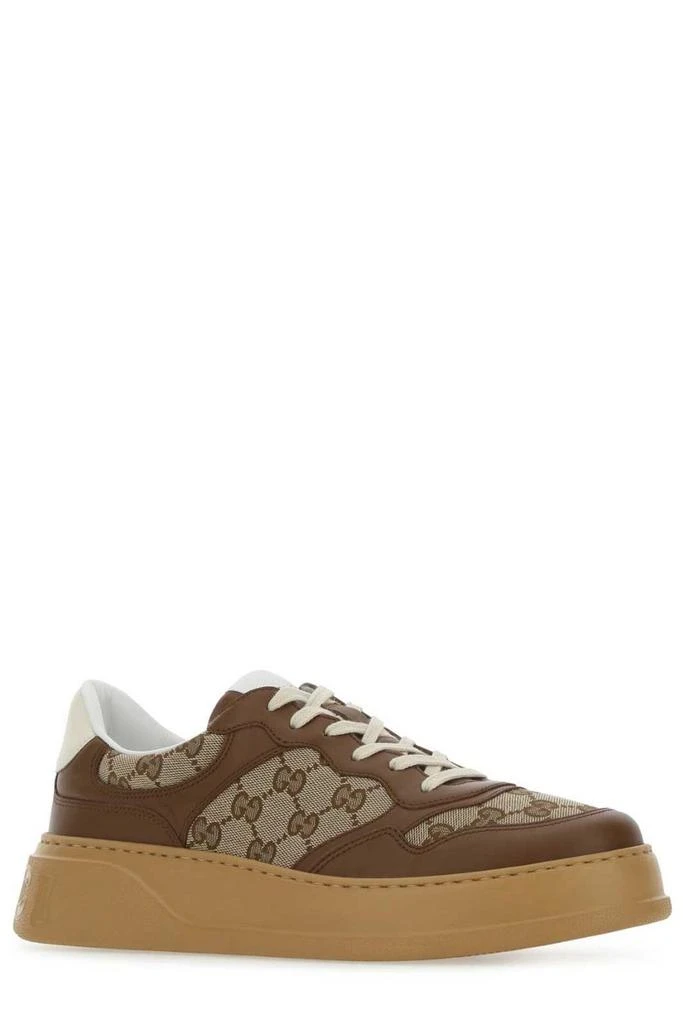 Gucci Gucci GG Embossed Lace-Up Sneakers 2