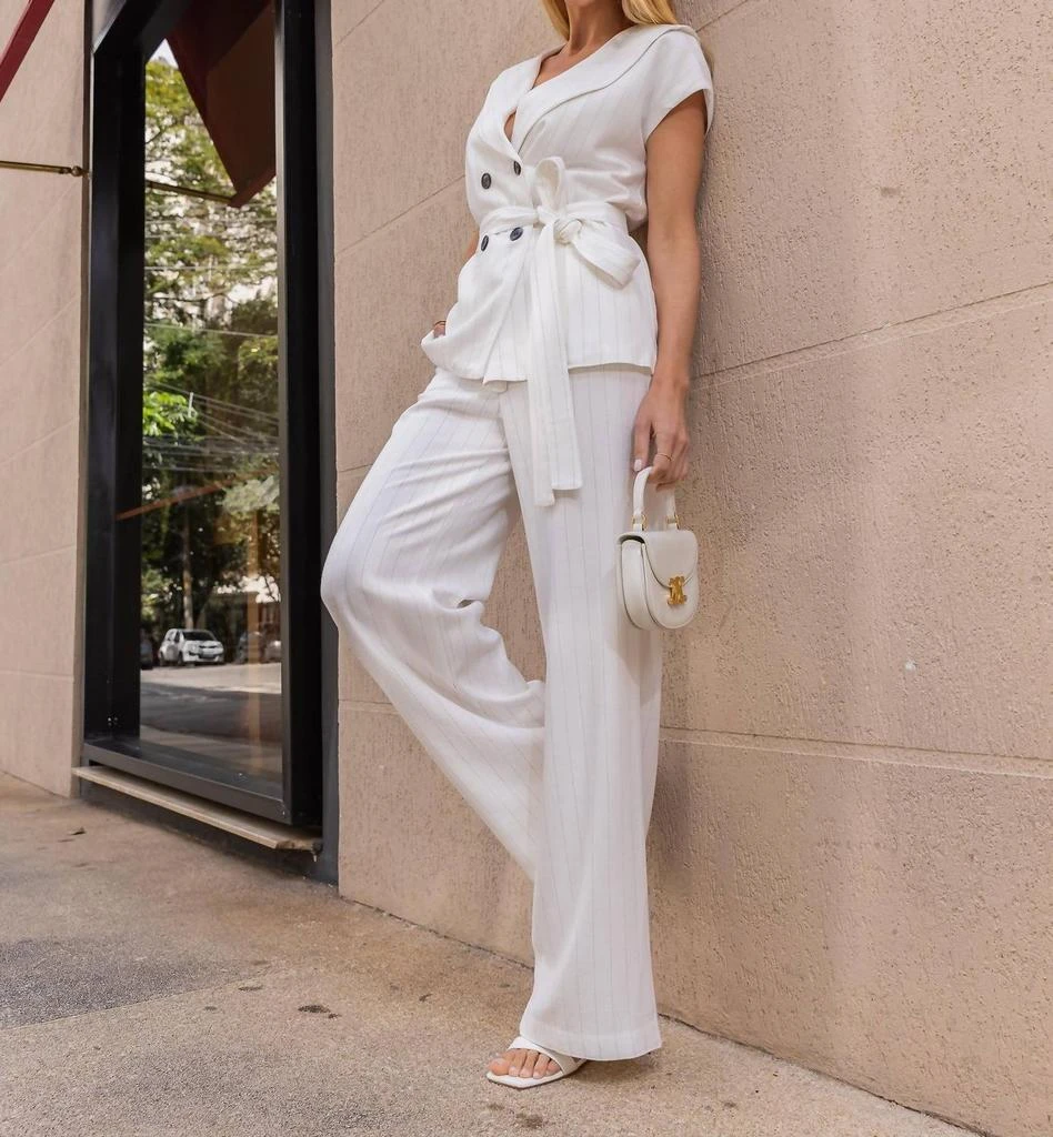 Unique Chic Unique Chic - Livia Lines Vest And Pants Set 4