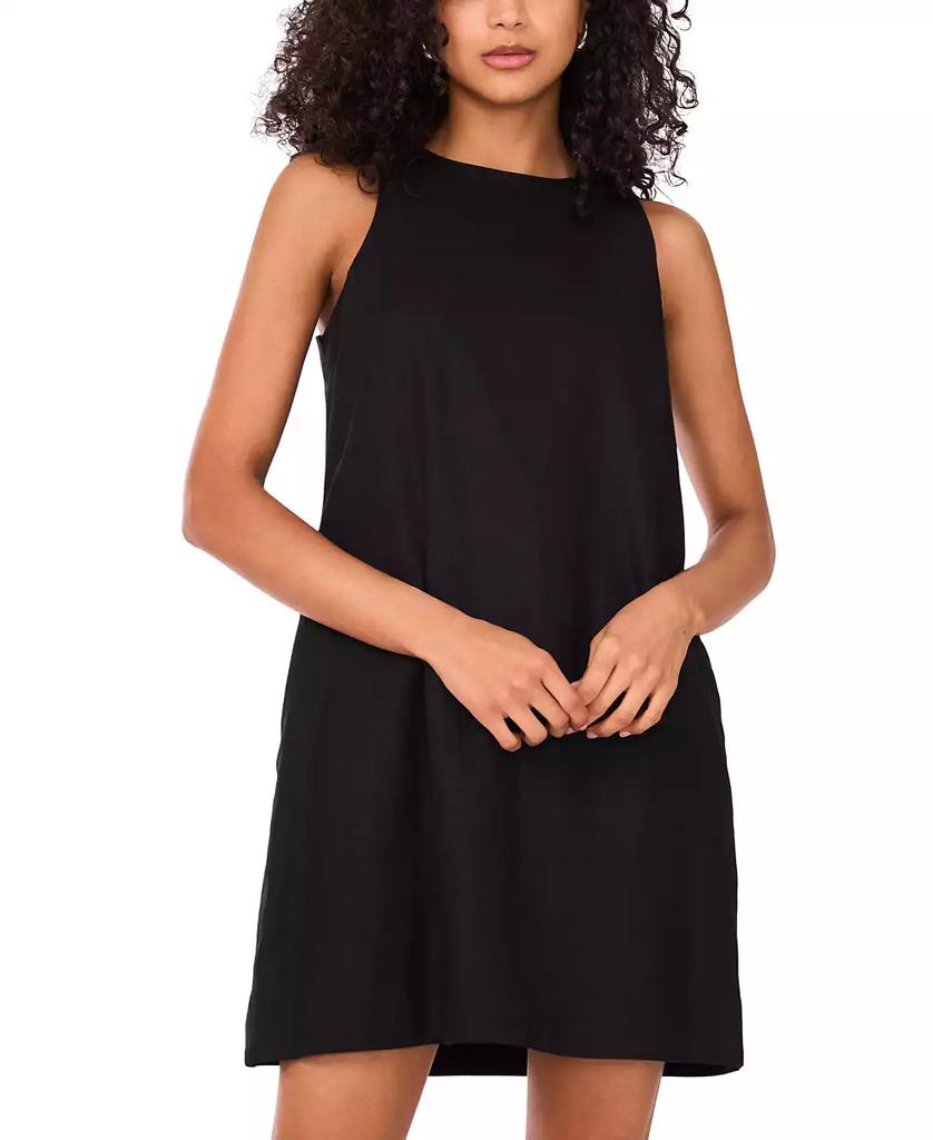 MSK Women's Solid-Color Sleeveless Shift Mini Dress