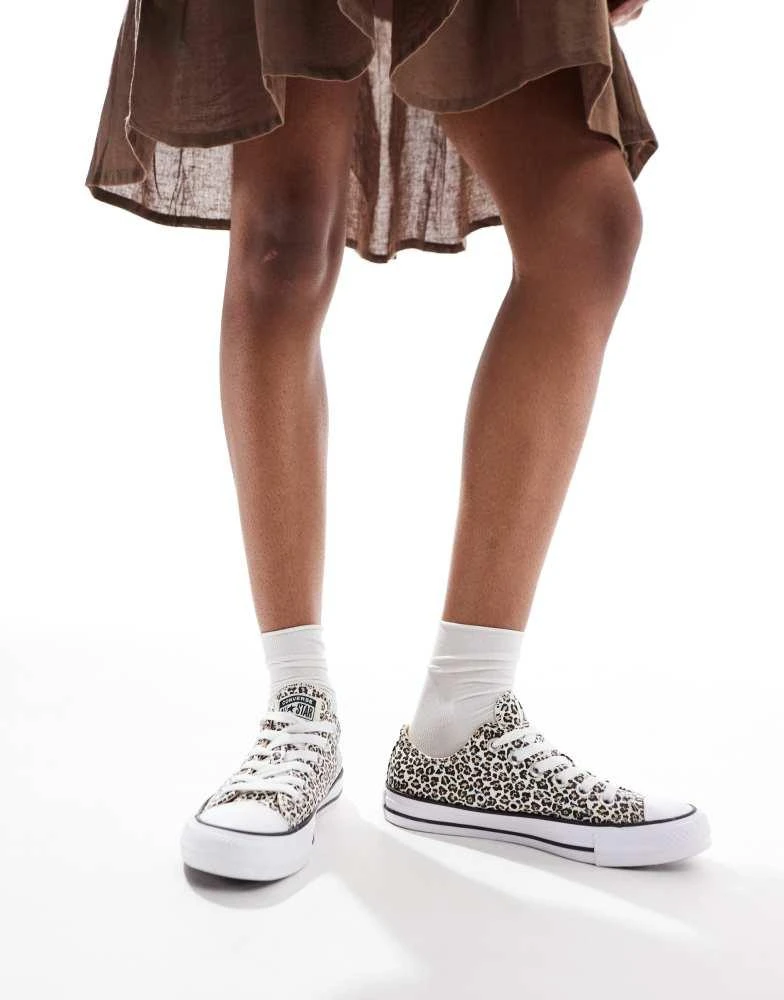 Converse Converse Chuck Taylor All Star Ox trainers in leopard print 5