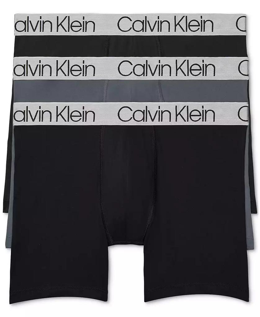 Calvin Klein Men's 3-Pack Chromatic Microfiber Boxer Brief Underwear