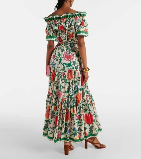 LA DOUBLE J Big tiered cotton and silk maxi skirt 3