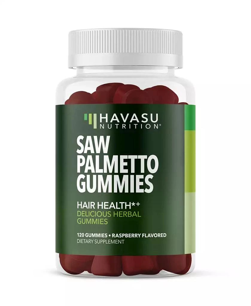 Havasu Nutrition Saw Palmetto Gummies, Raspberry Flavored, 120ct