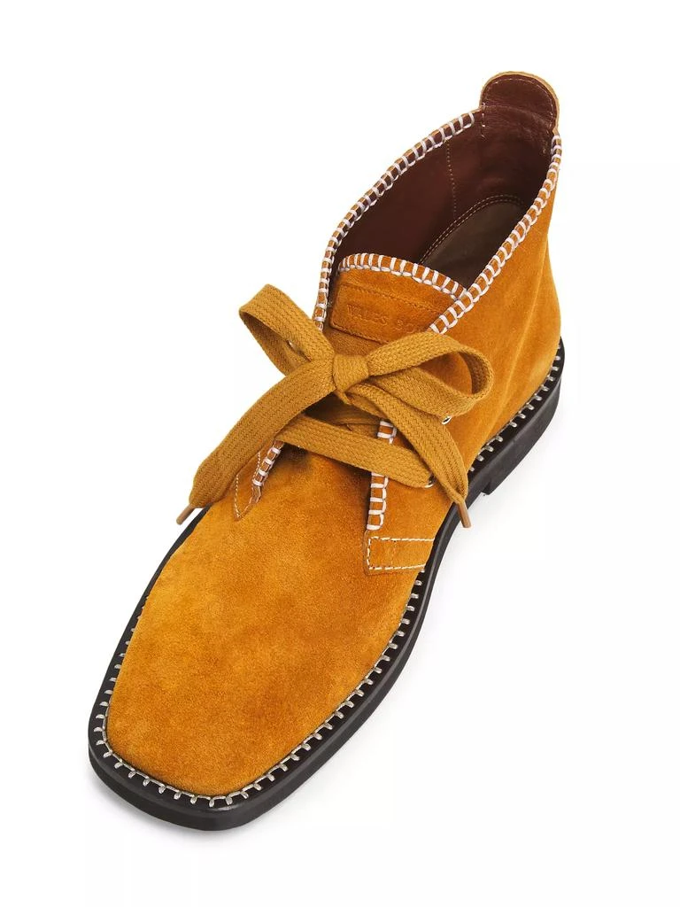 WALES BONNER Dream Study Whipstitch Suede Booties 4