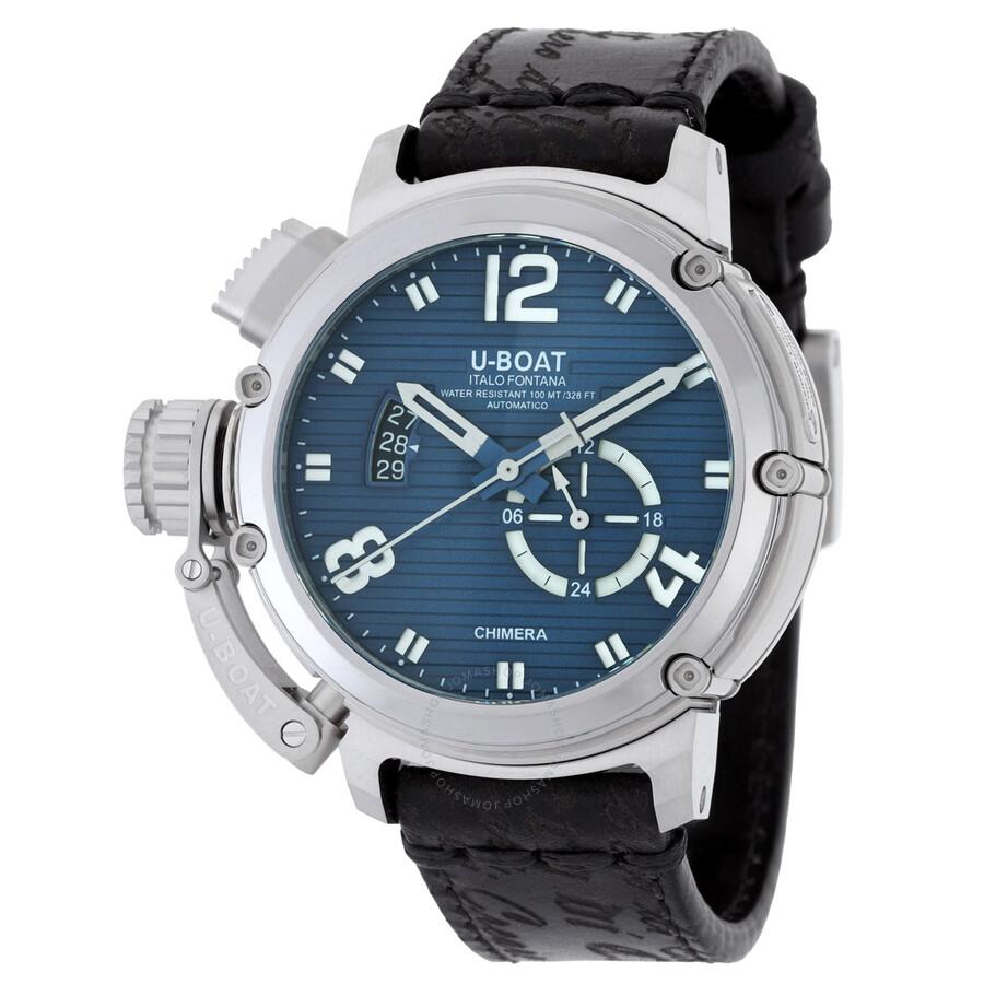 U-Boat Limited Edition Chimera 46 Automatic Blue Dial Men's Watch 9602