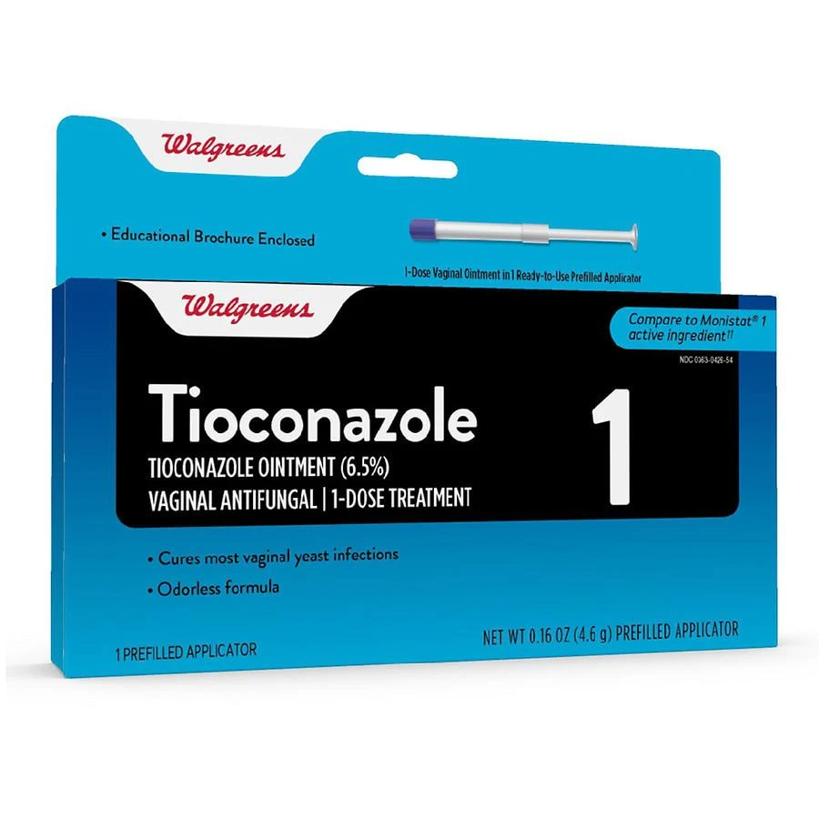 Walgreens Tioconazole Ointment 6.5% 1-Dose Treatment for Vaginal Yeast Infection 3