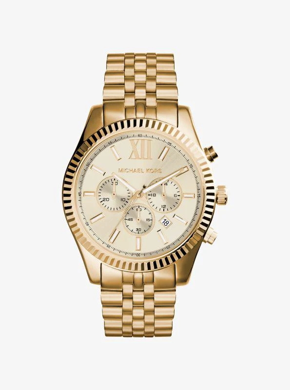 Michael Kors Lexington Gold-Tone Watch 1