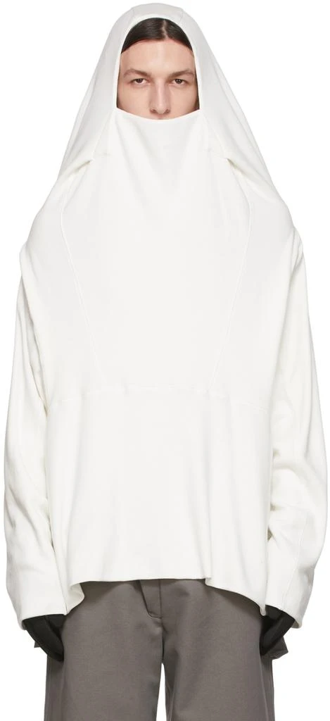 BRYAN JIMENÈZ SSENSE Exclusive White Armstrong Hoodie 1