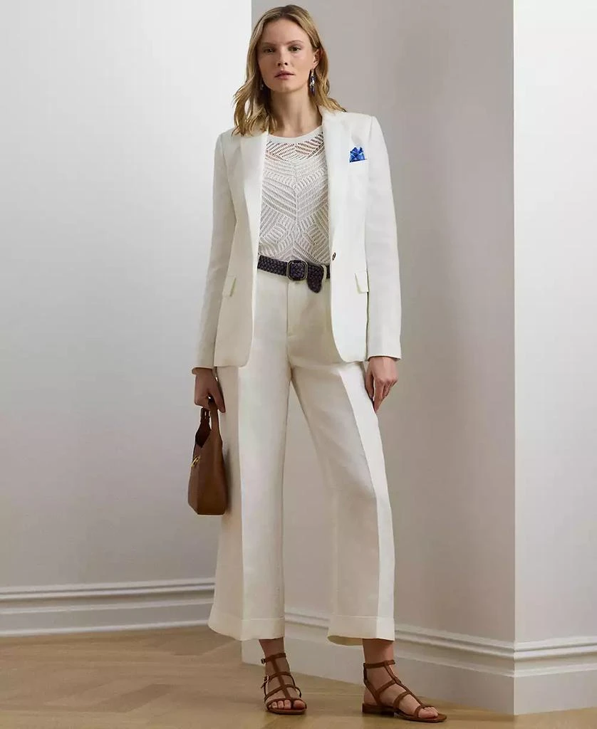 Ralph Lauren Women's Linen-Blend Twill Blazer 3