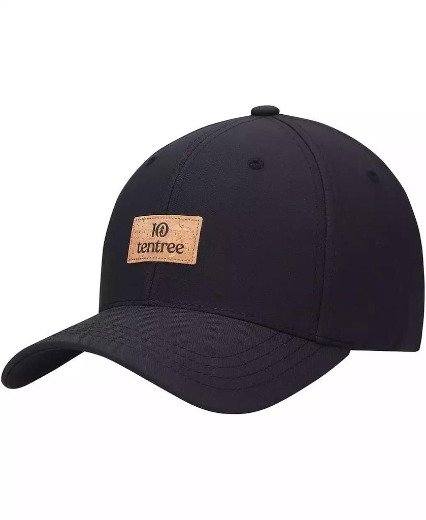 tentree Men's Black Cork Patch Destination Elevation Snapback Hat