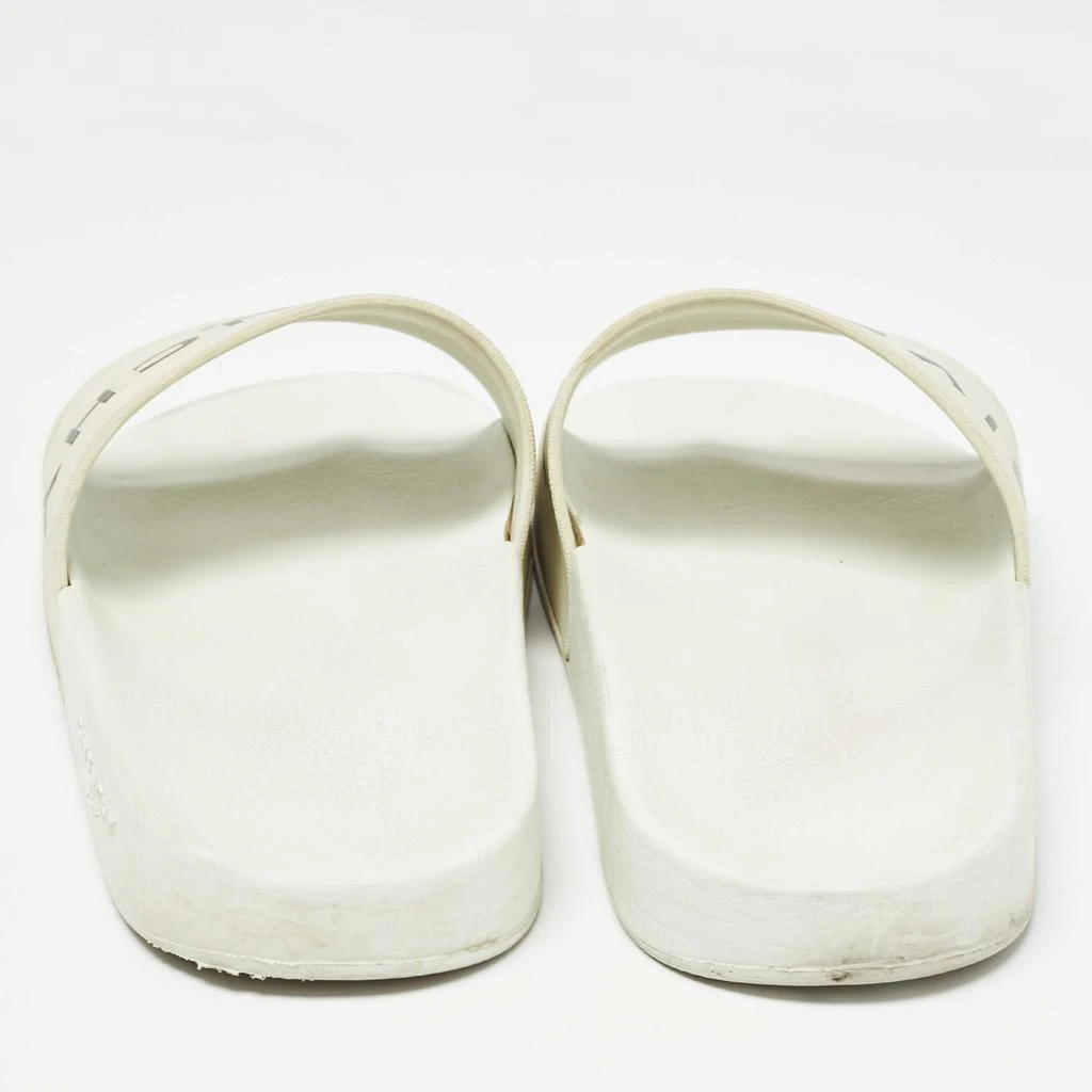 Givenchy Givenchy White Rubber Logo Flat Slides Size 43 5