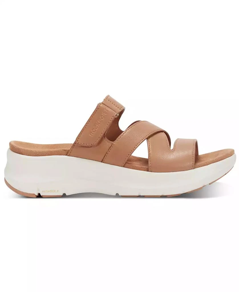 Rockport Women
s Qwyn Slip-On Strappy Casual Wedge Sandals 2