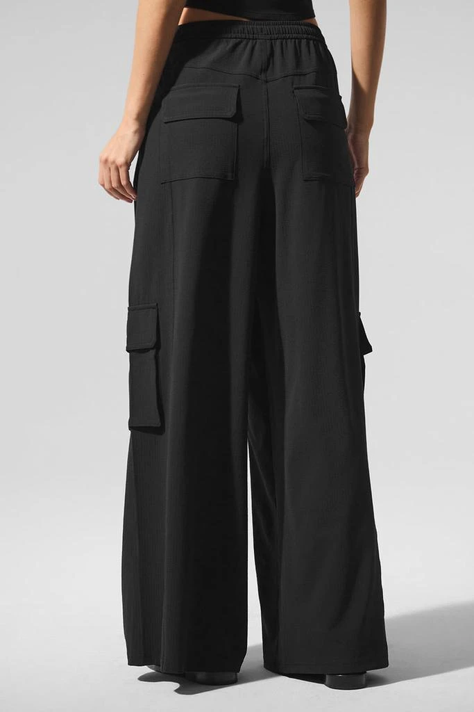 Alo Dreamscape Cargo Wide Leg Pant - Black 4
