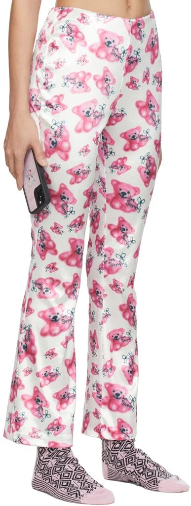 I'm Sorry by Petra Collins SSENSE Exclusive Pink & White Petra Bell Trousers 4