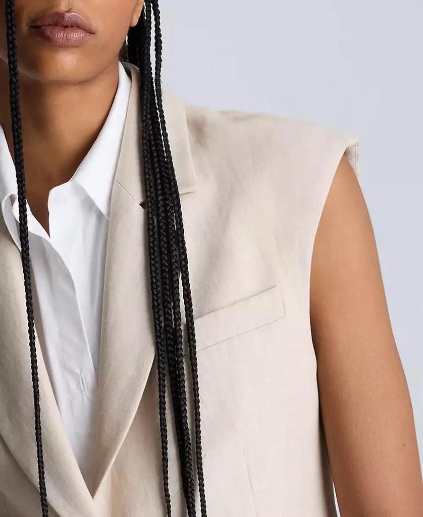 Kenneth Cole Women's Layered Vest With Detachable Front Shirt 4