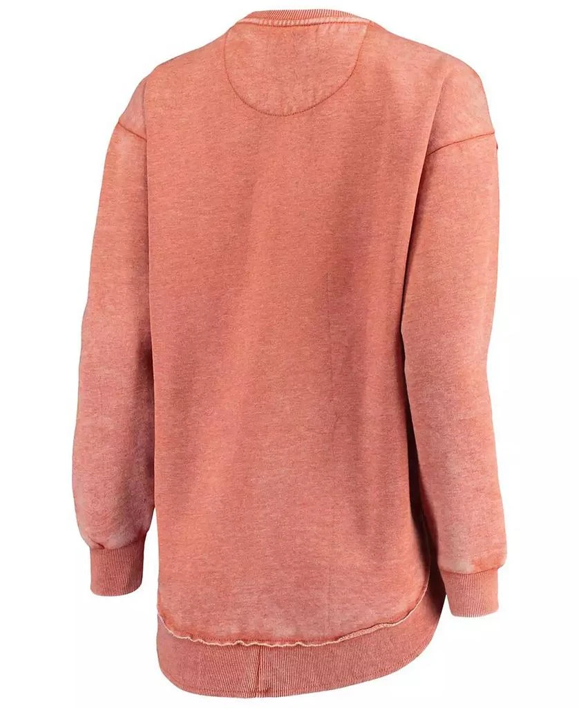 Pressbox Women's Texas Orange Texas Longhorns Vintage-Like Wash Pullover Sweatshirt 3
