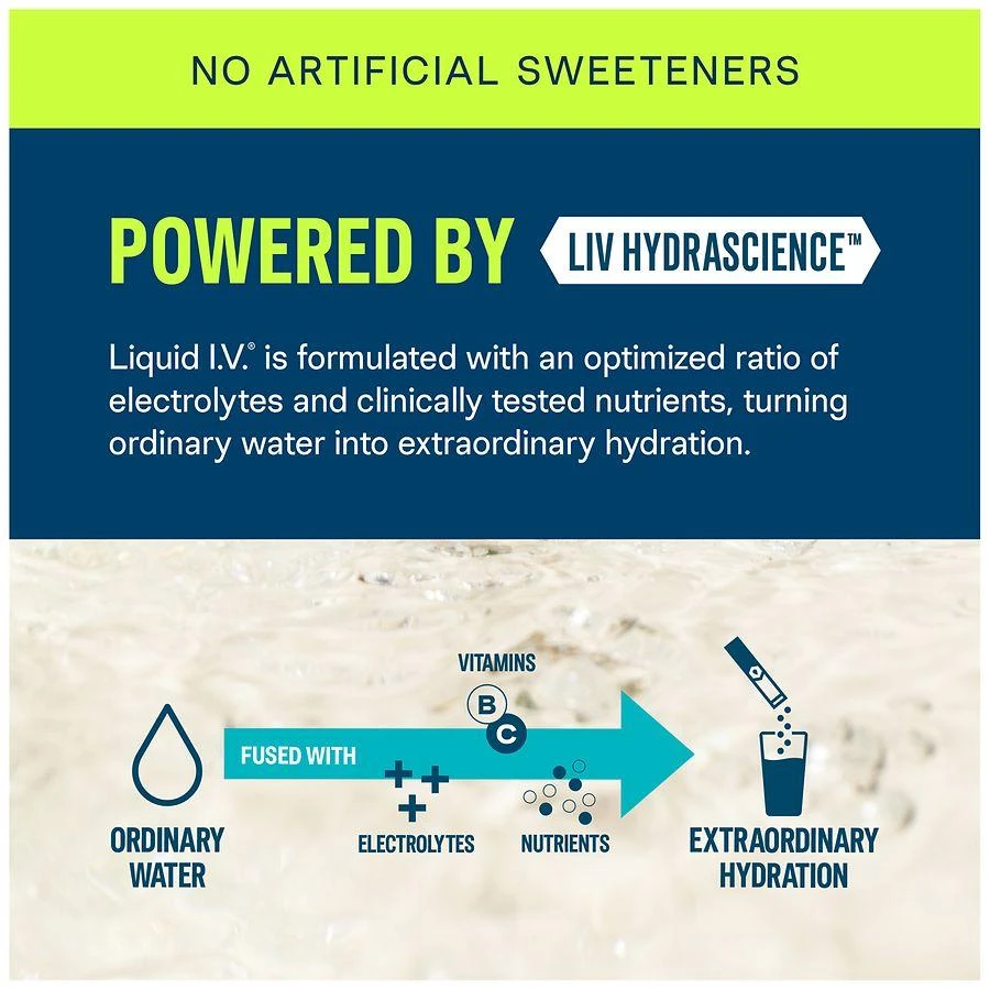 Liquid I.V. Hydration Multiplier - Sugar Free Electrolyte Drink Mix White Peach, 10ct 6