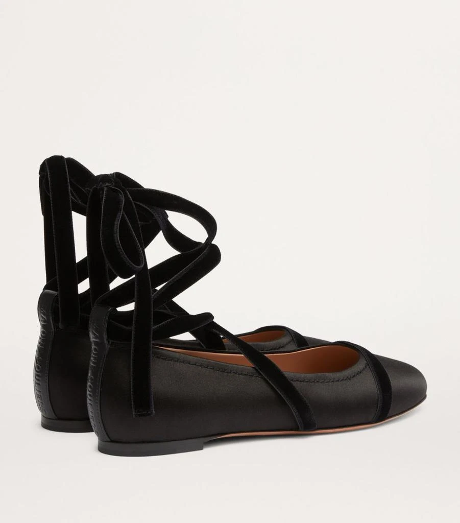 Malone Souliers Satin Spencer Ballet Flats 4