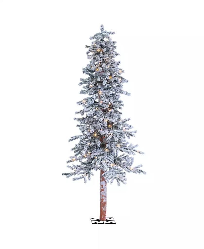 Sterling 6Ft. Pre-Lit Flocked Alpine Tree with 150 clear lights