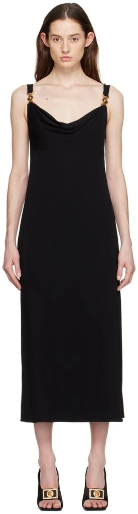 Versace Black Medusa Midi Dress 1