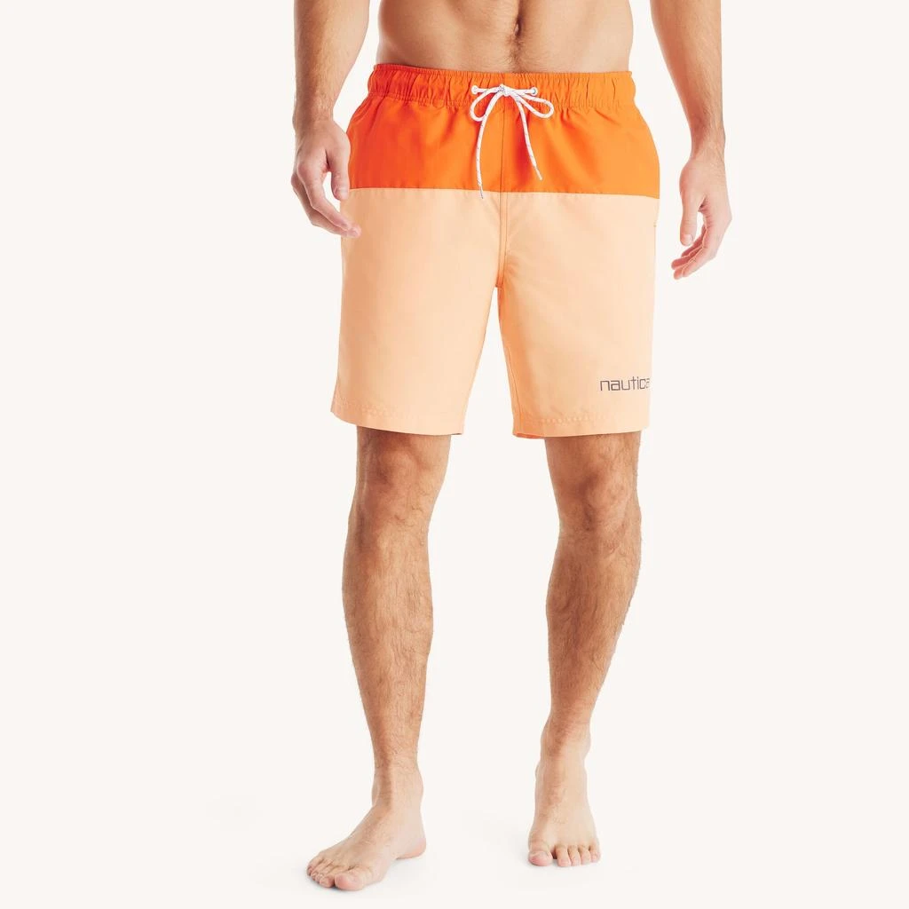 Nautica Mens 8" Colorblock Quick-Dry Swim 3