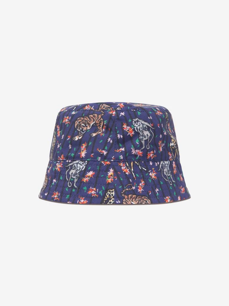 Kenzo KENZO Girls Reversible Bucket Hat in Blue 3