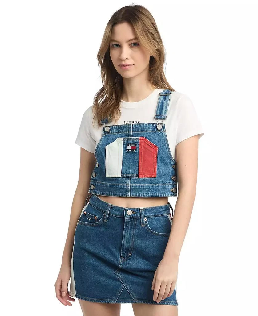 Tommy Jeans Women's Sleeveless Denim Overalls Top 1