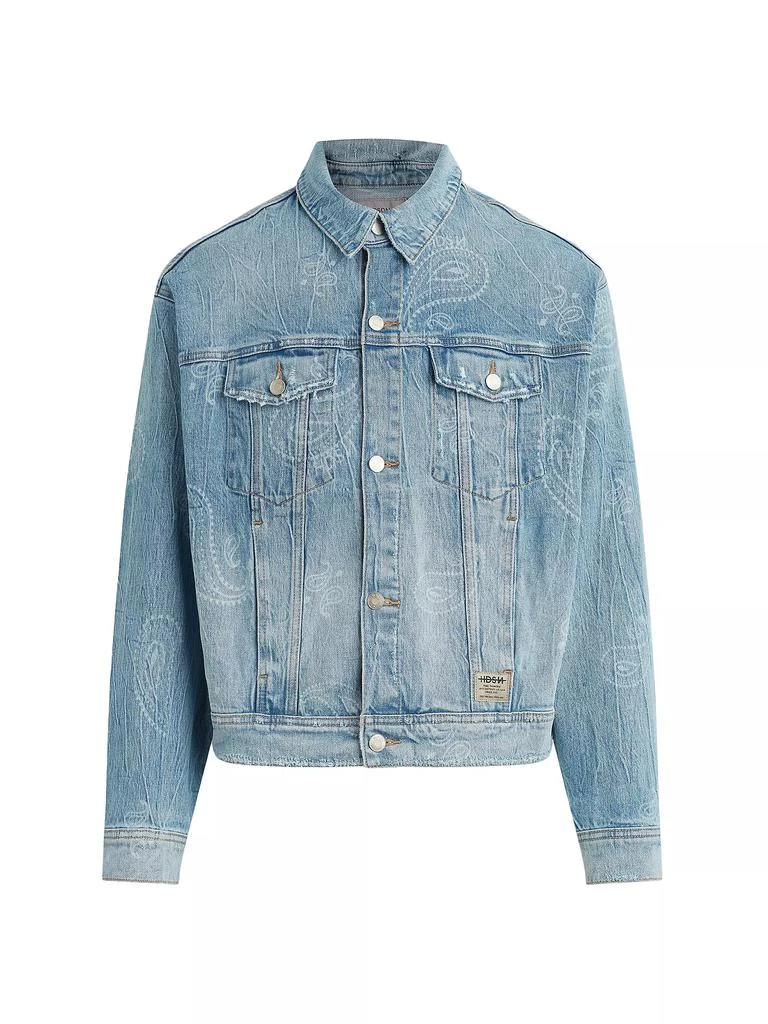 Hudson Bandana Denim Trucker Jacket 1