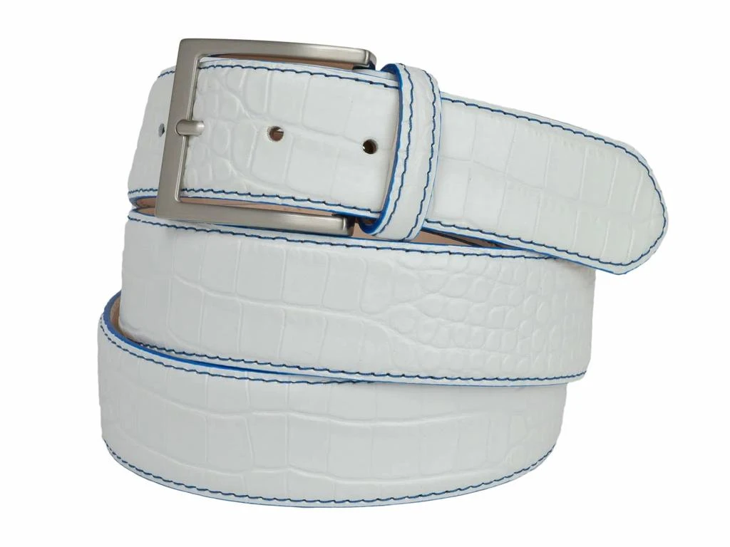 Fresco Golf Fresco Golf - Men's Leather Alligator Embossed Belt 1