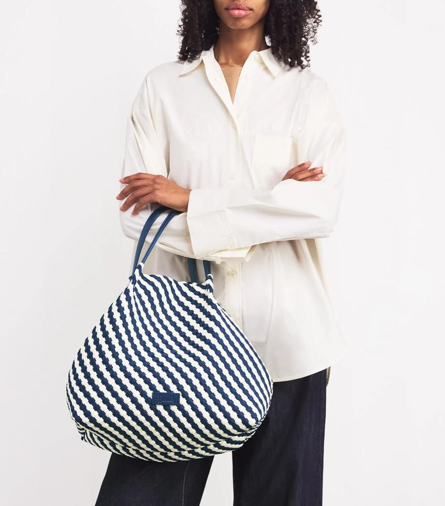 Harrods Neoprene Woven East-West Tote Bag 2