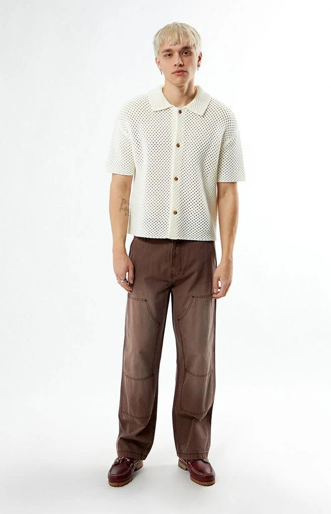 PacSun Spence Open Knit Camp Shirt 4