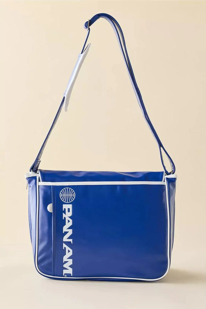 Urban Outfitters Pan Am Logo Faux Leather Travel Messenger Bag 3
