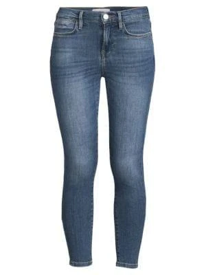 Frame High-Rise Cropped Skinny Jeans 3