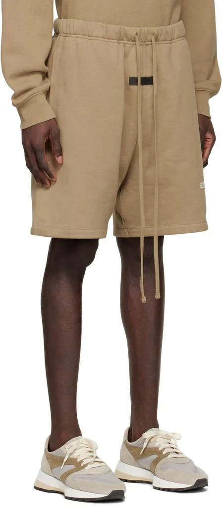 Essentials Tan Cotton Shorts 2