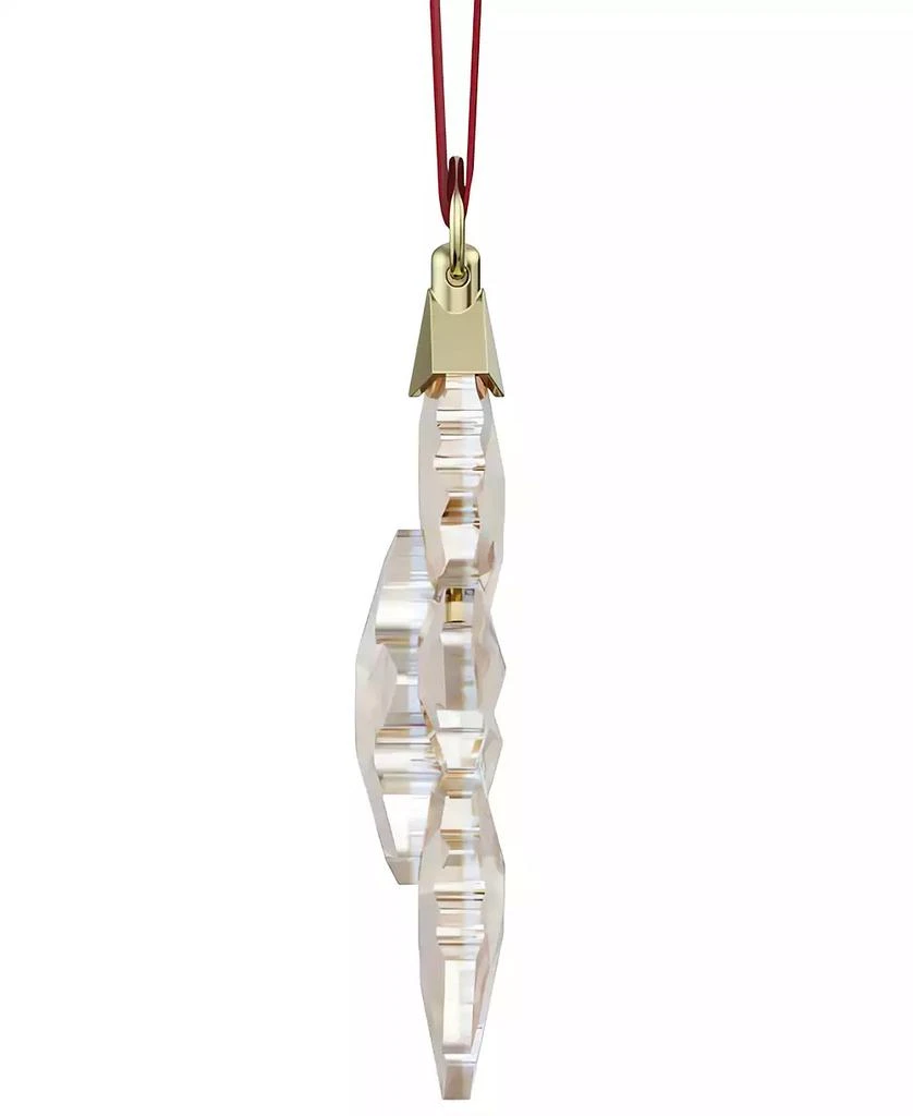 Swarovski 2024 Gold-Tone Accent Crystal Snowflake Ornament 4