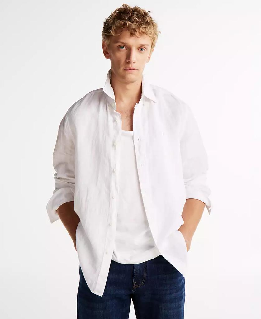 Tommy Hilfiger Men's Regular-Fit Pigment-Dyed Linen Shirt