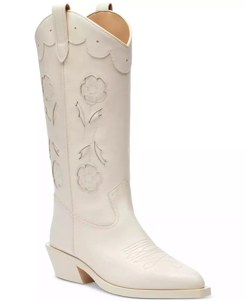 Coach Women's Aria Leather Tall Cowboy Boots 1