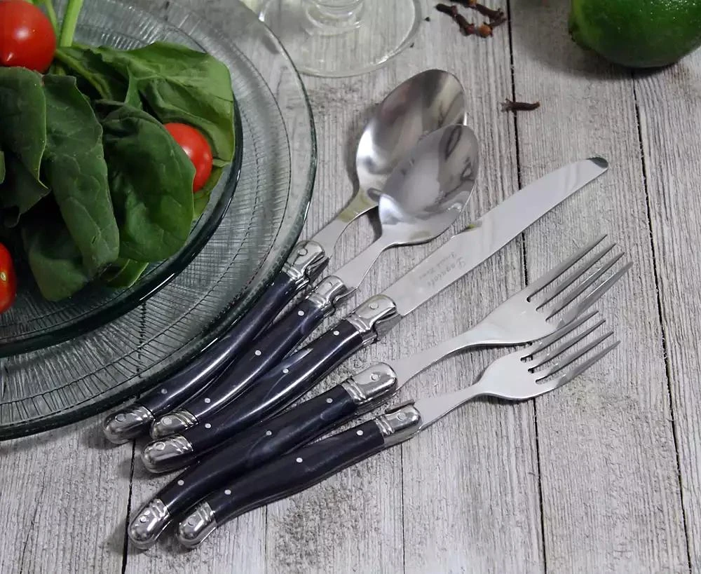 French Home Laguiole 20 Piece Stainless Steel Flatware Set, Service for 4 8