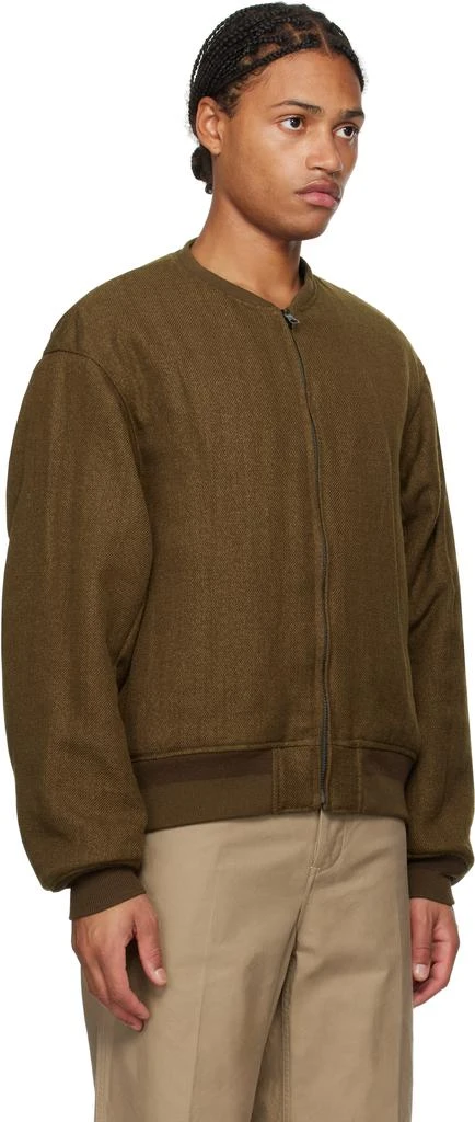 VisVim Khaki & Brown Gunner Acala Reversible Bomber Jacket 4