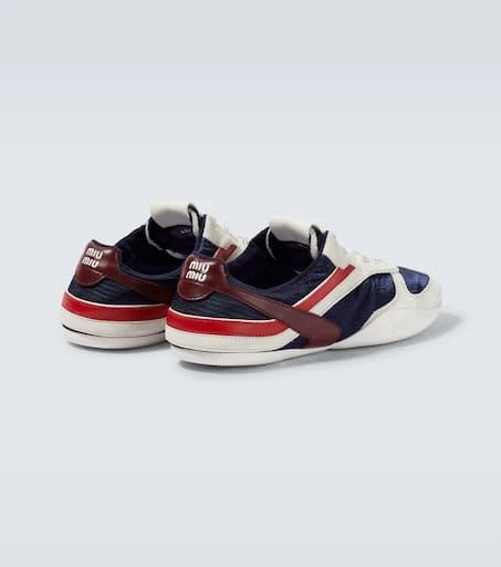 Miu Miu Gymnasium suede-trimmed sneakers 6