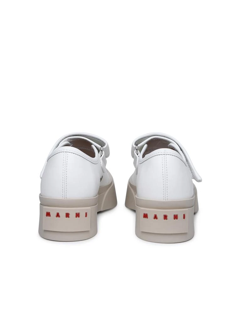 Marni mary Jane White Nappa Leather Sneakers 4