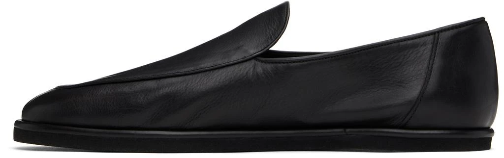 AURALEE Black Soft Leather Slip-on Loafers 3