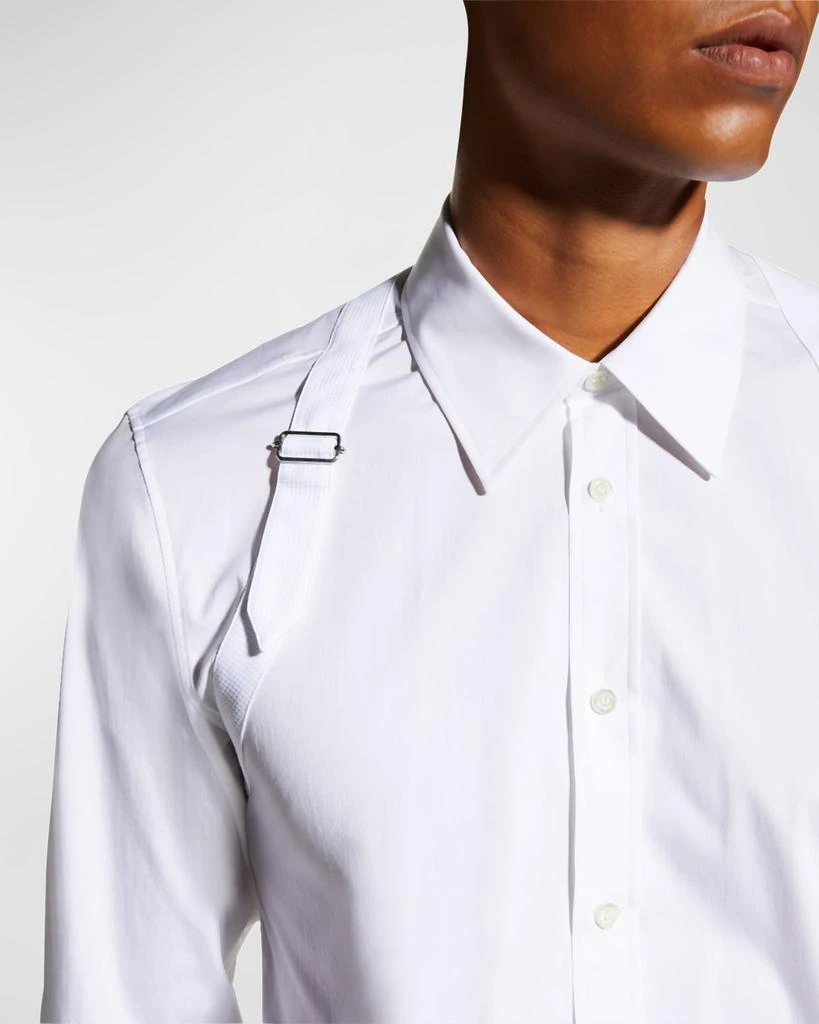 Alexander McQueen Men's Harness Sport Shirt w/ Strap 5