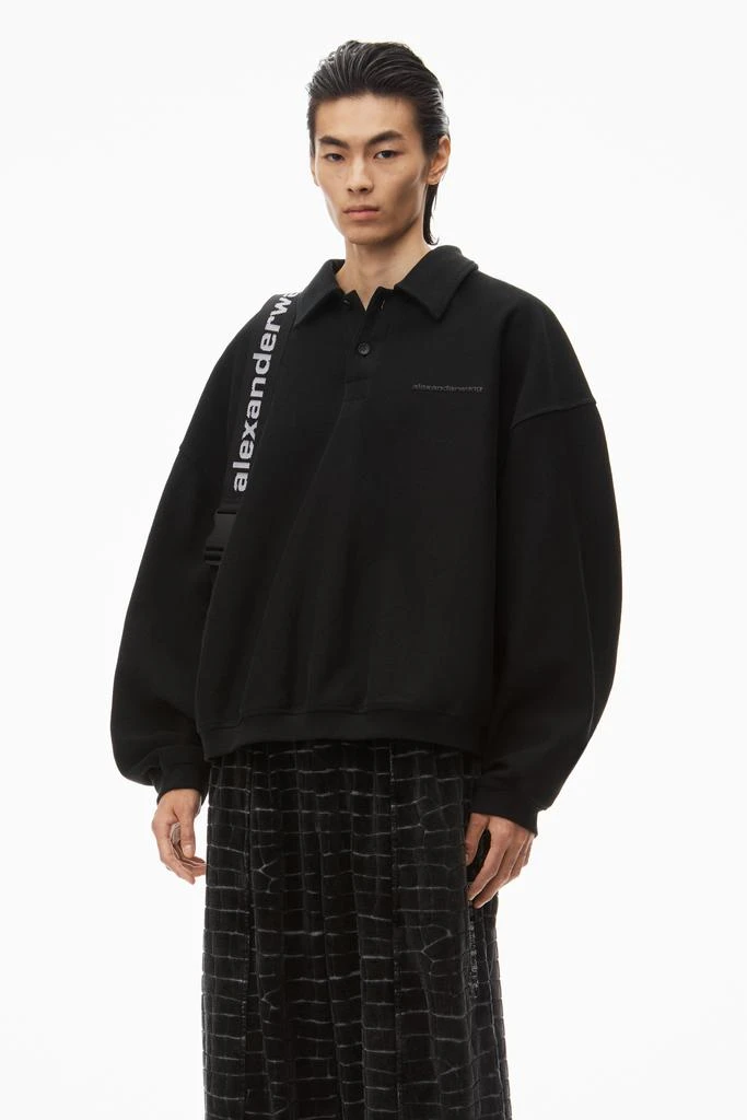Alexander Wang crocodile jacquard velour track pants 6