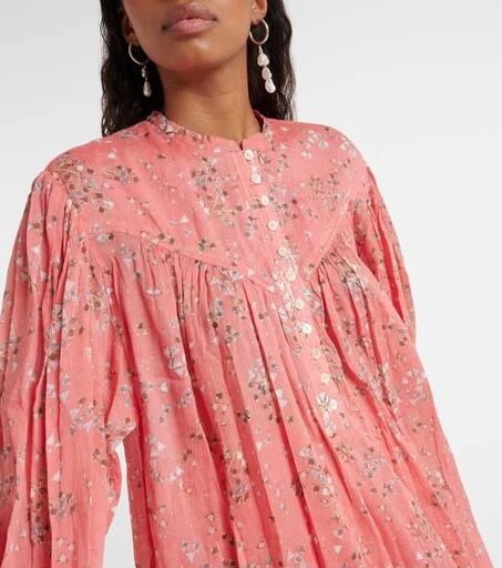 Isabel Marant Kiledia cotton and silk blouse 4