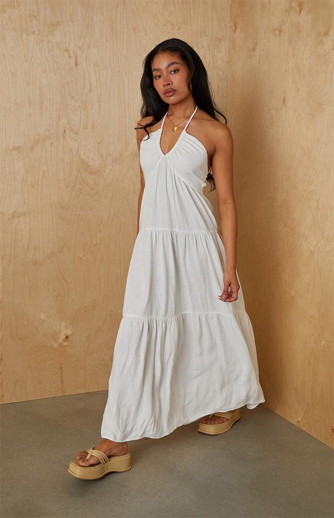 KENDALL & KYLIE Keyhole Halter Midi Dress