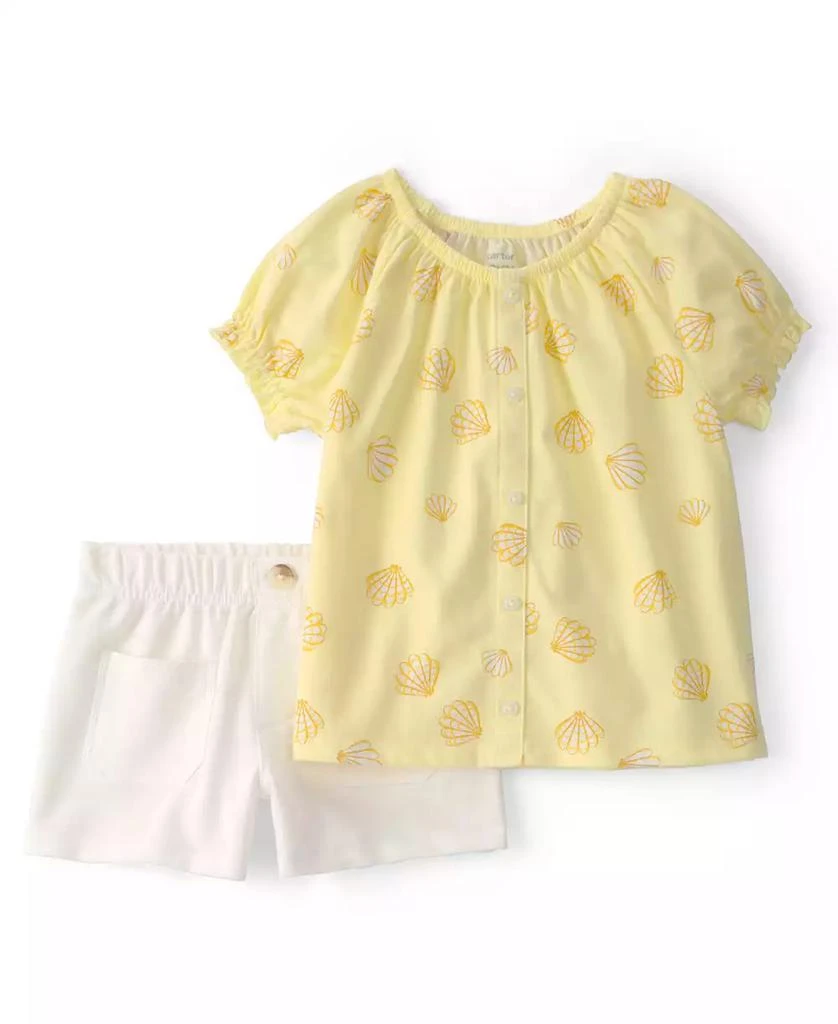 Carter
s Girls
Toddler 2T-5T Shell Top
Short, 2-Piece Set