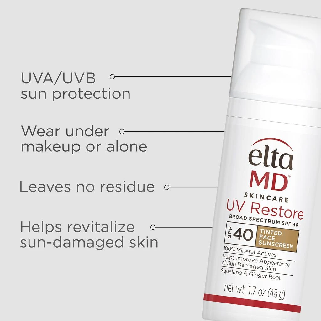 EltaMD EltaMD UV Restore Tinted Broad-Spectrum Facial Sunscreen SPF 40 50ml 3