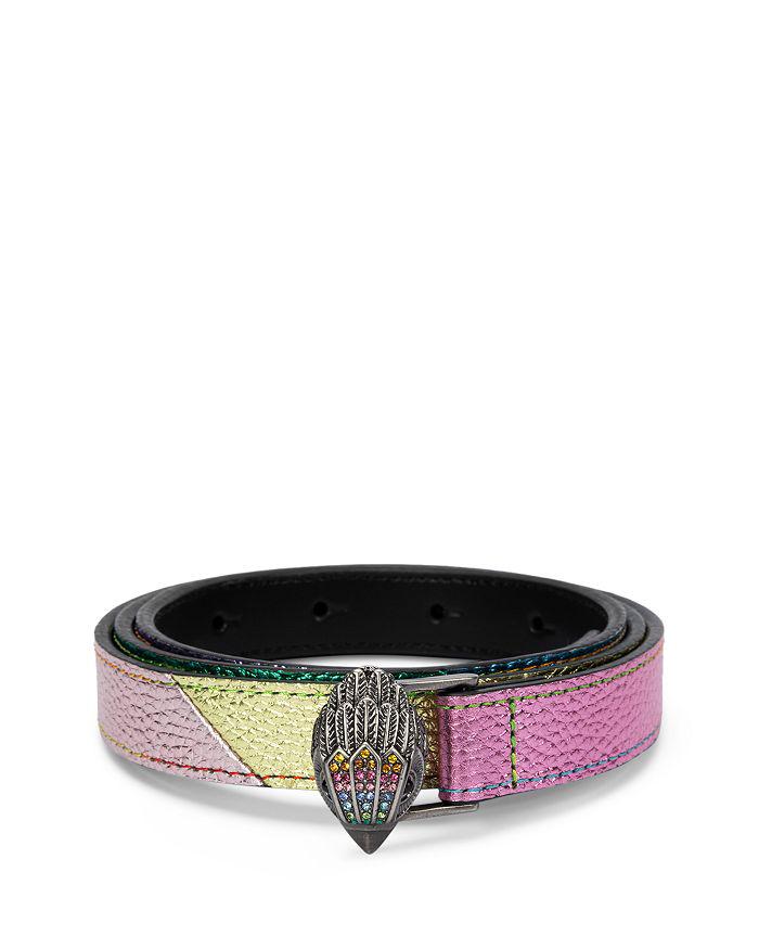 Kurt Geiger Women's Metallic Rainbow Belt